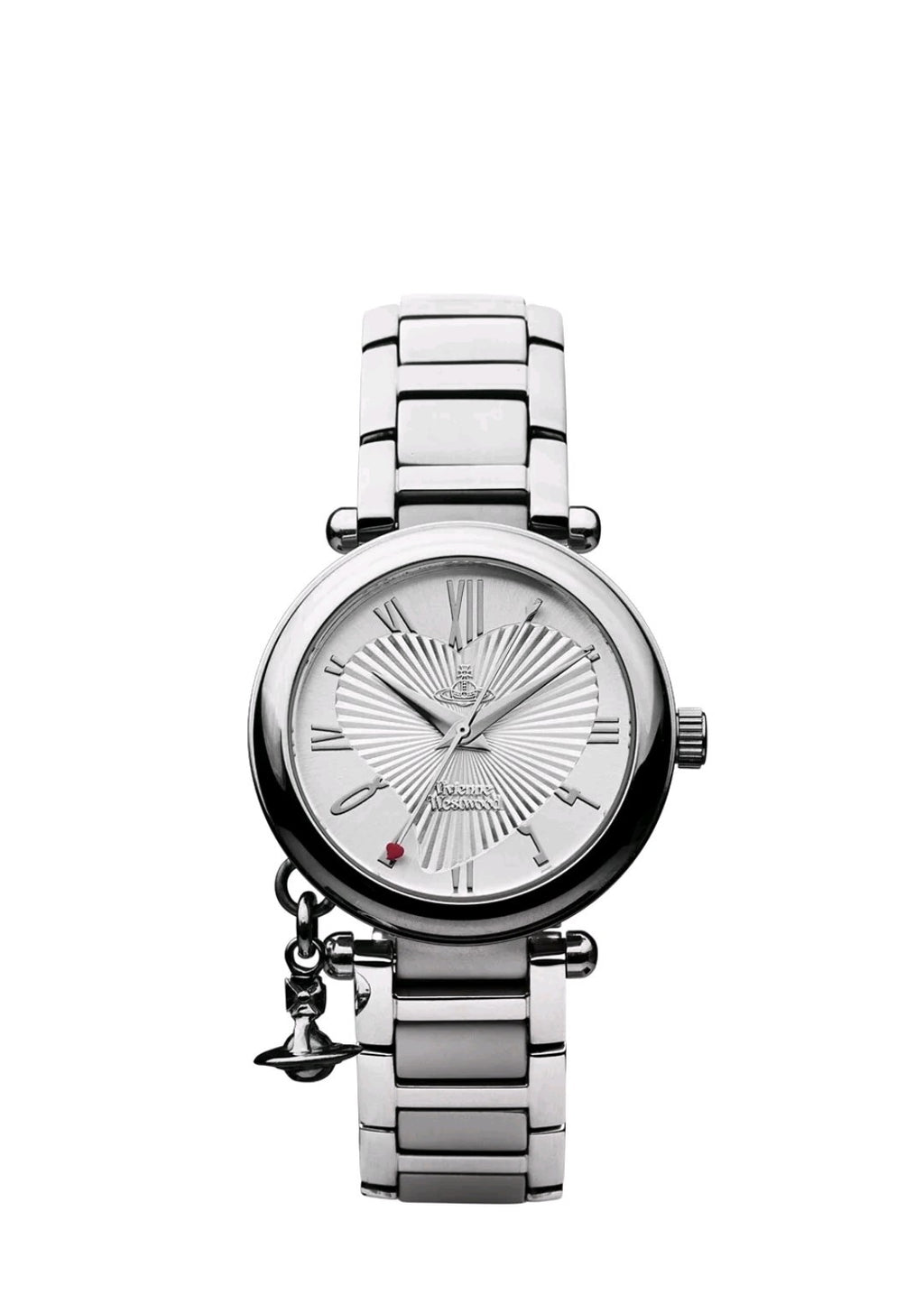 Vivienne Westwood Orb Watch, Heart Dial with Silver Charm VV006SL Brand New. 