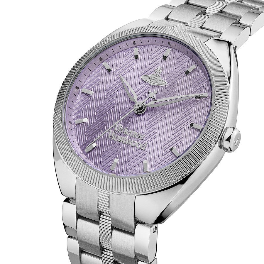 VIVIENNE WESTWOODThe Mews 37mm Ladies Watch - Purple VV281 PPSL New. Warranty 
