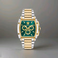 Versace Dominus Chronograph Quartz Green Dial Two-Tone Men's Watch.  VE6H00725