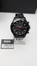 Hugo Boss Admiral 1514258  46mm Men’s Watch Black With Black Dial  Chronograph 