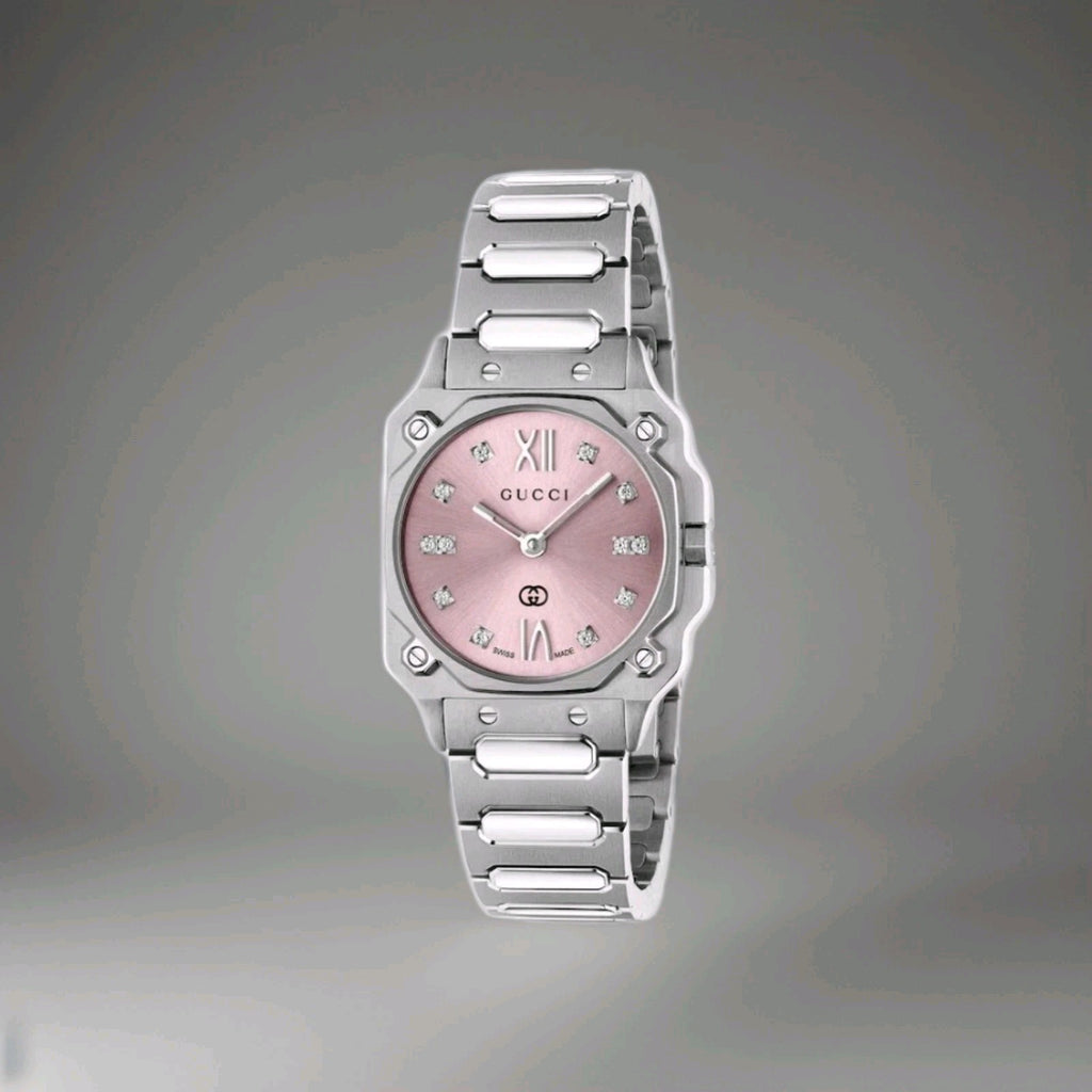 Brand New Gucci G-Flat watch, 24mm YA166501 Womens Watch. Boxed, Tagged, Stamped