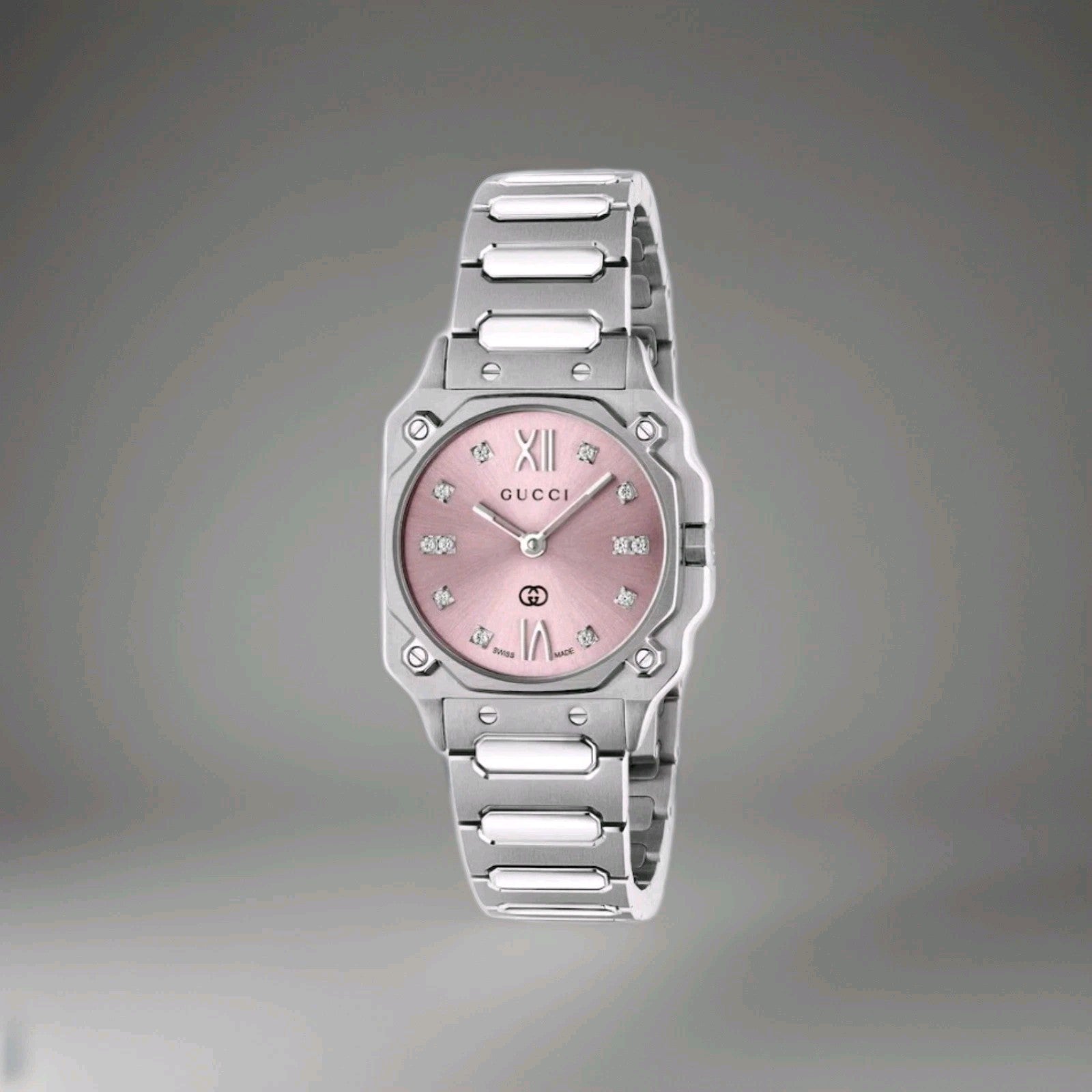 Brand New Gucci G-Flat watch, 24mm YA166501 Womens Watch. Boxed, Tagged, Stamped