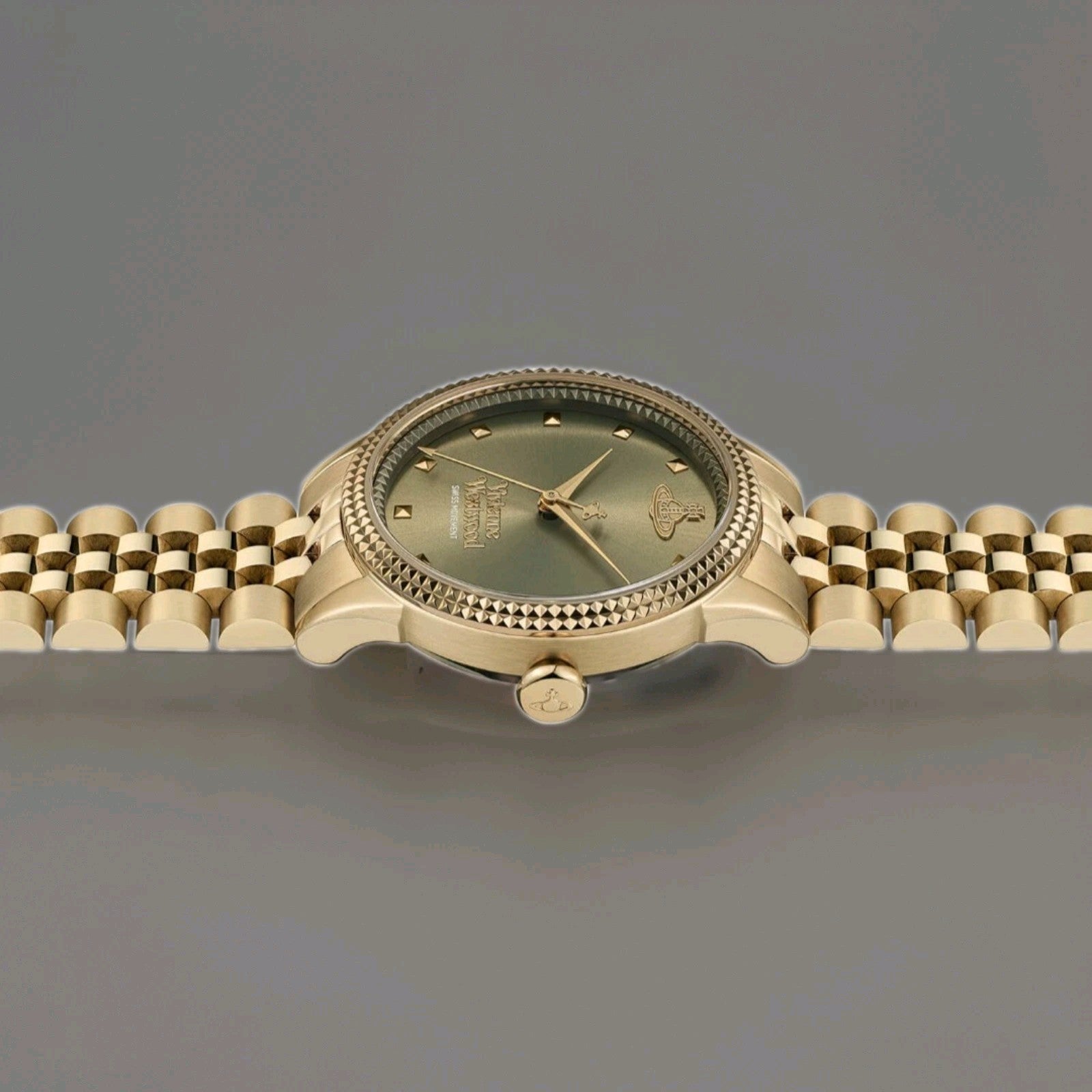 Vivienne Westwood  VV328GRGD Little Seymour 32mm Olive Green Dial Bracelet Watch