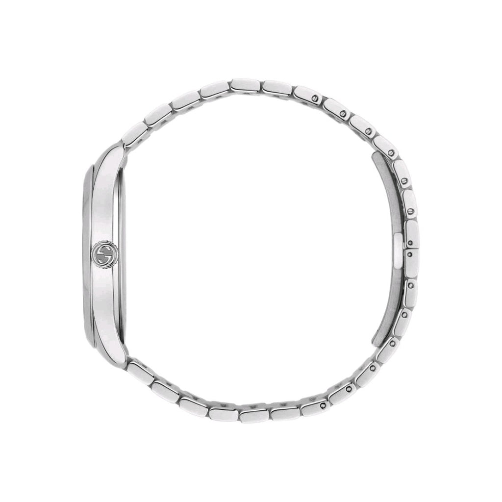 Gucci G-Timeless Bracelet Watch YA1264131 BEE. unisex 38mm Brand New Silver/Gold