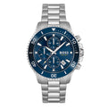 BOSSAdmiral 46mm Mens Watch1513907 Brand New. Ocean Blue Face. Silver Strap. 