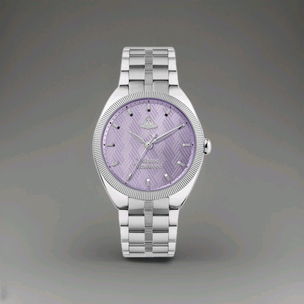 VIVIENNE WESTWOODThe Mews 37mm Ladies Watch - Purple VV281 PPSL New. Warranty 