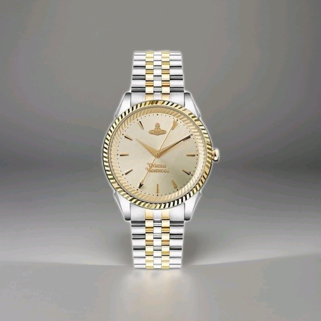 Vivienne Westwood New Seymour 38mm Yellow Gold Tone Ladies Watch VV240CPSG 