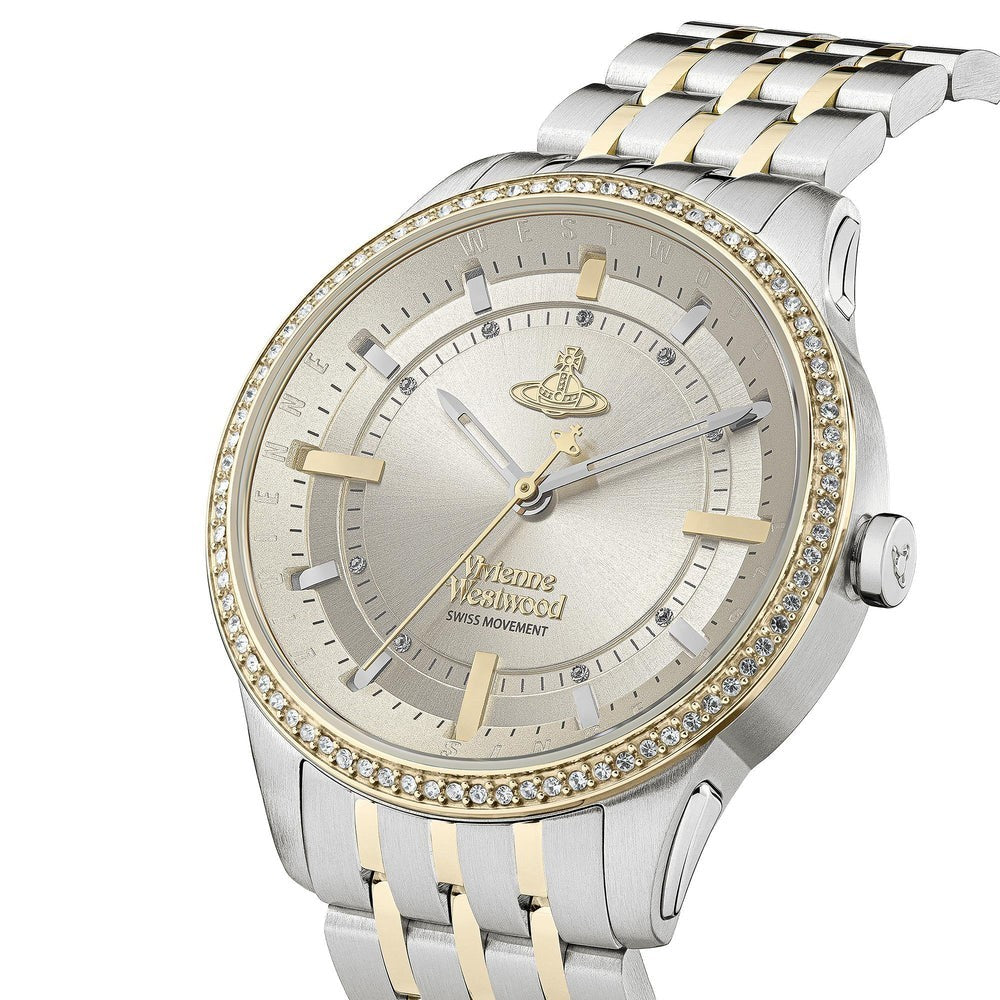 Vivienne Westwood Watch East End Quartz Champagne Dial Two-Tone  VV262LGYSG