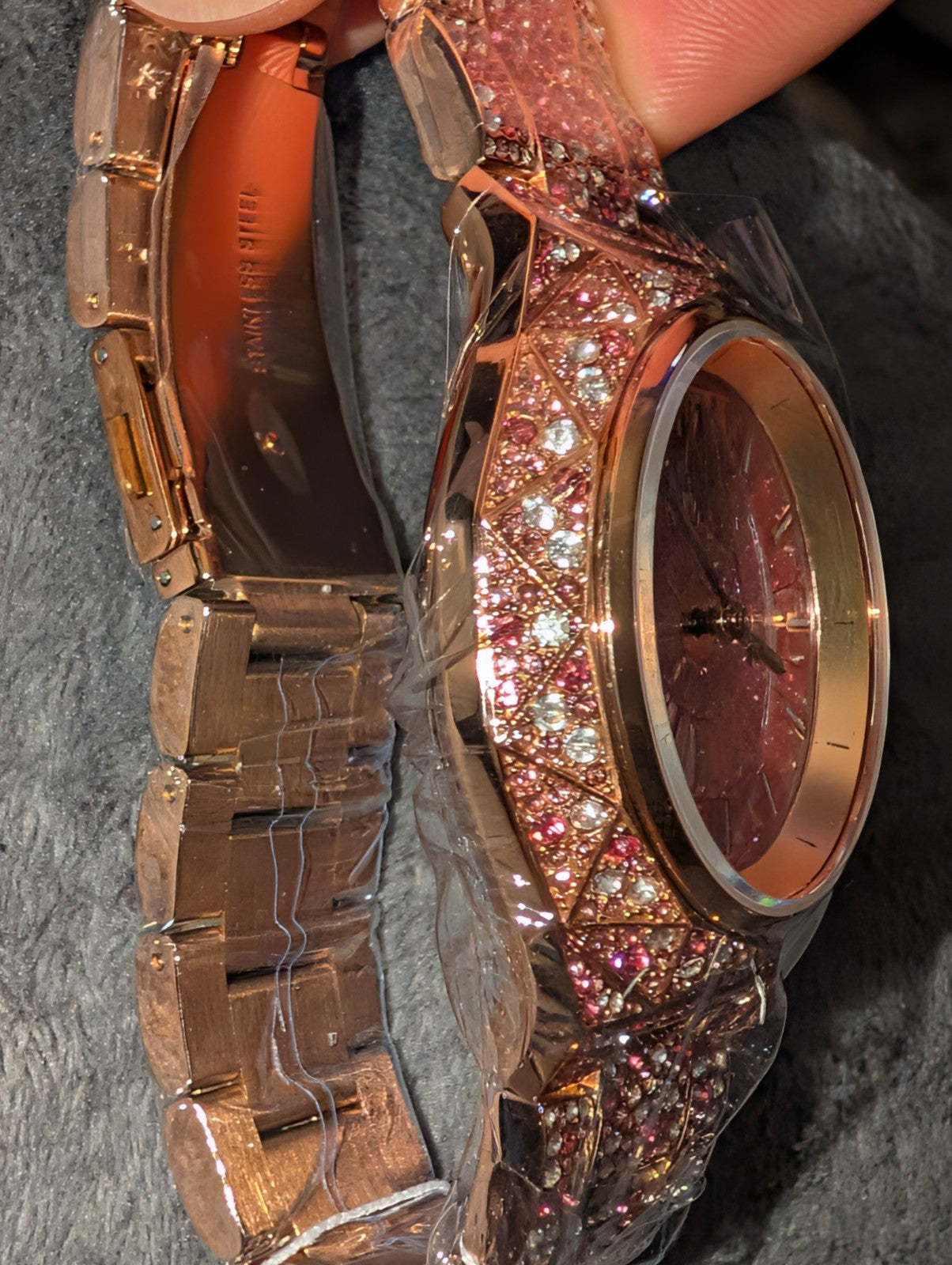 Michael Kors Limited-Edition Oversized Raquel Pavé Rose Gold- Pink Watch Mk7343