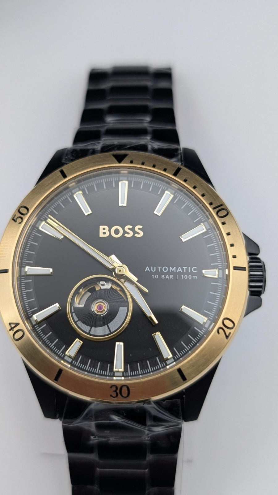 Hugo BOSS Troper 1514203 Automatic Men's Watch Black With Black Dial S/Steel
