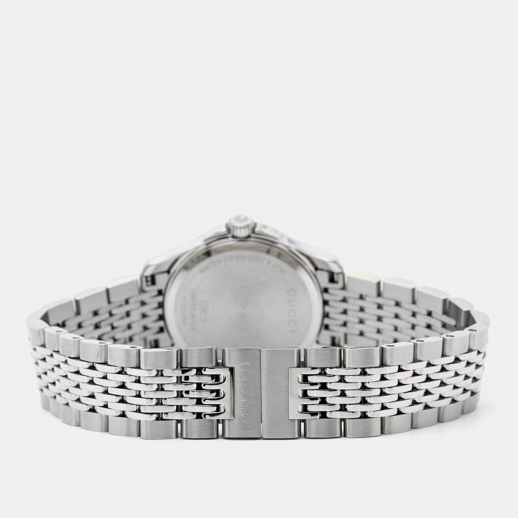 Gucci G Timeless  Watch YA126508 Silver Mother of Pearl dial
