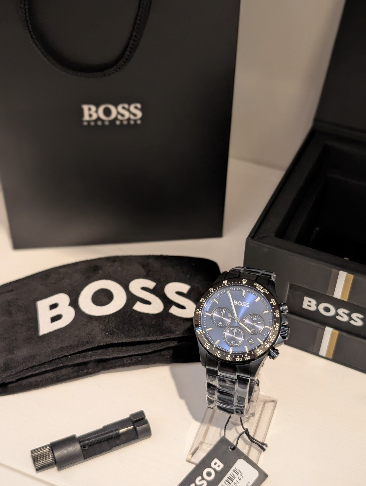 Hugo Boss Hero 45mm Blue Stainless Steel Case with Blue Dial 1513758 