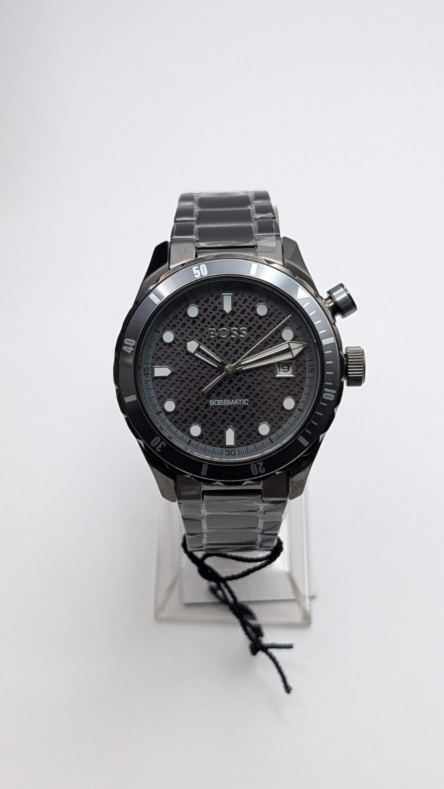 Hugo Boss 1514213 Bossmatic Men's Watch 42mm Automatic Grey With Black Dial