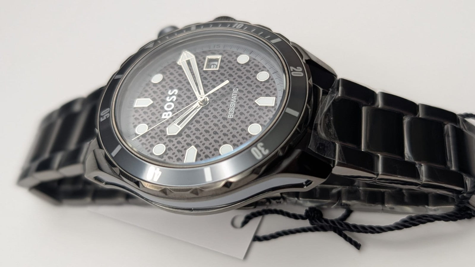 Hugo Boss 1514213 Bossmatic Men's Watch 42mm Automatic Grey With Black Dial