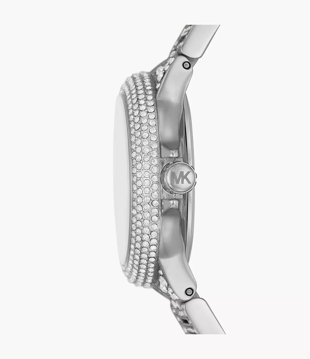 Brand New MK6996 Mini Camille Silver Tone Pave Women's Watch