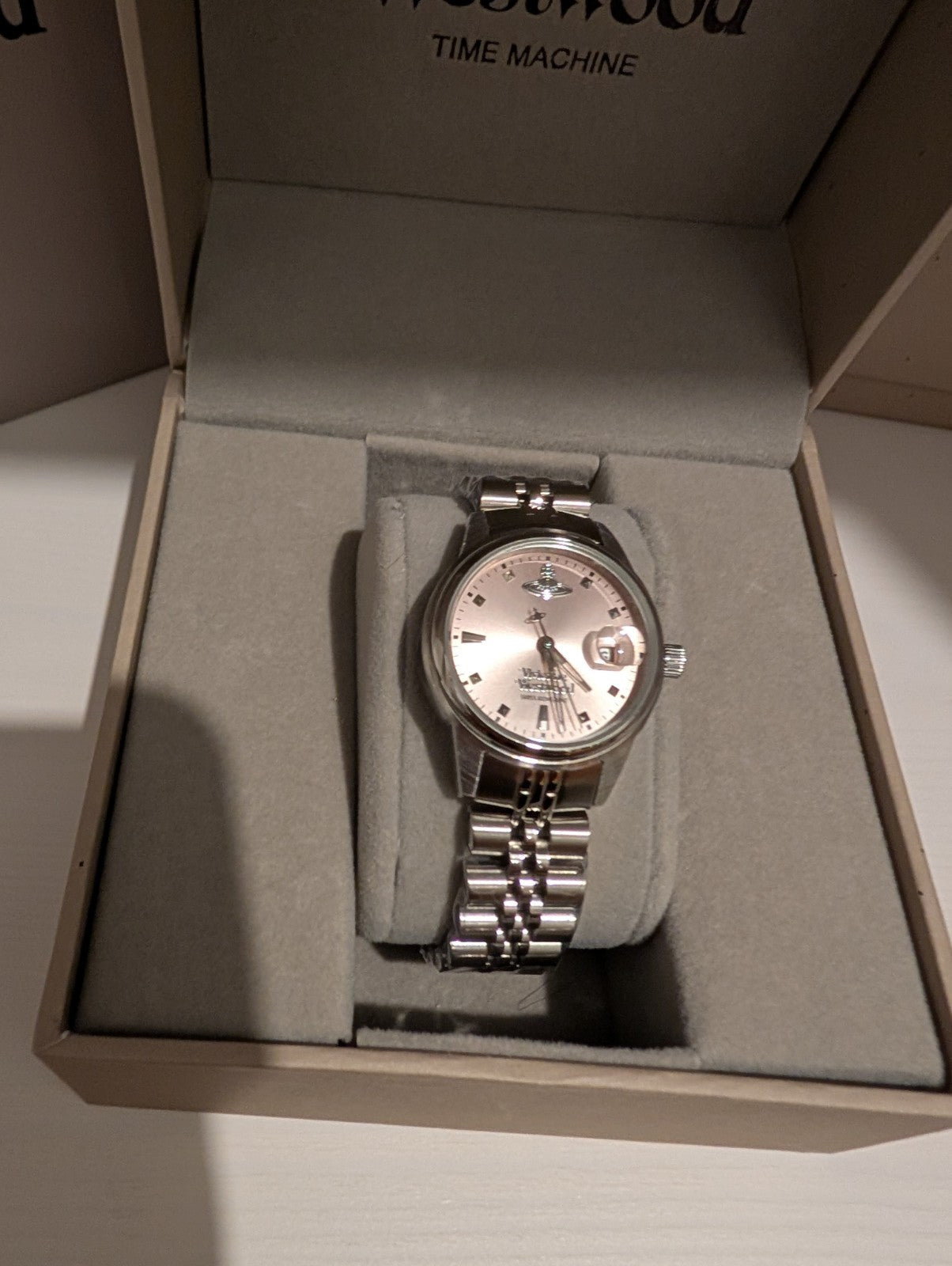 Vivienne Westwood VV311PKSL Women's Watch Silver With Pink Dial 29mm Brand New 