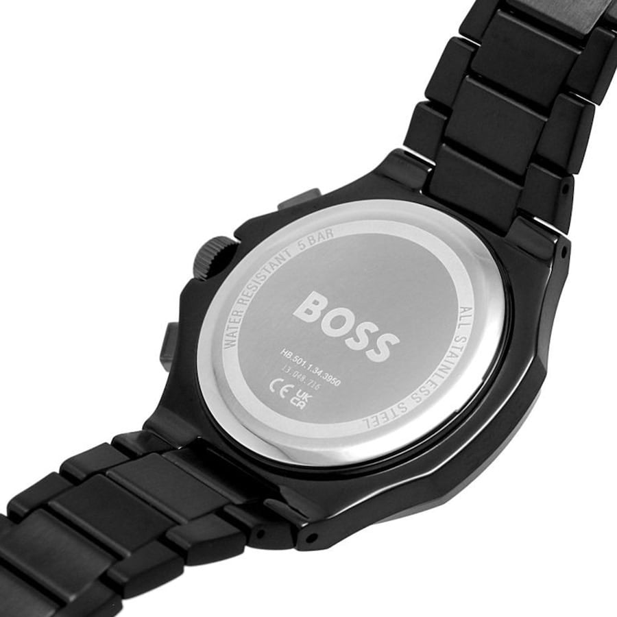 Boss 1514088 Taper Black 45mm Mens Watch Chronograph Brand New&Sealed