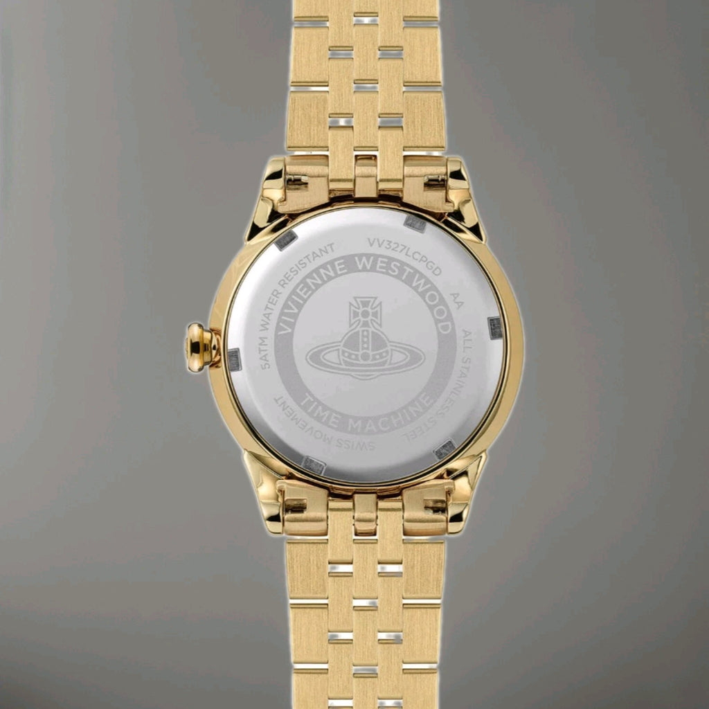 Vivienne Westwood VV327LCPGD Ladies Watch Wallace Gold W'Champagne Dial 38mm New