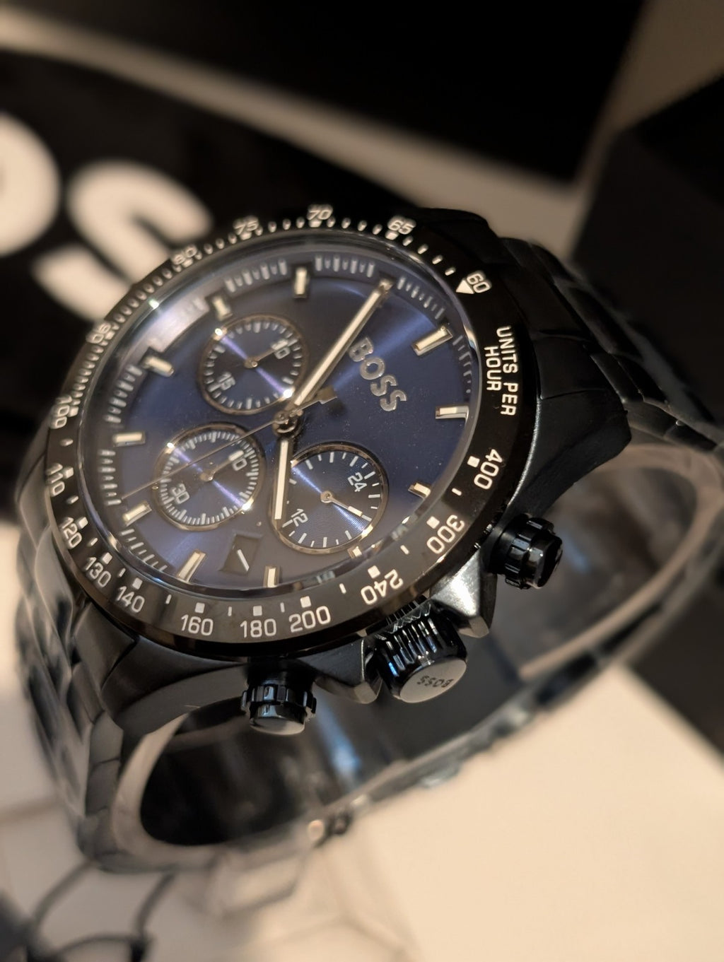Hugo Boss Hero 45mm Blue Stainless Steel Case with Blue Dial 1513758 