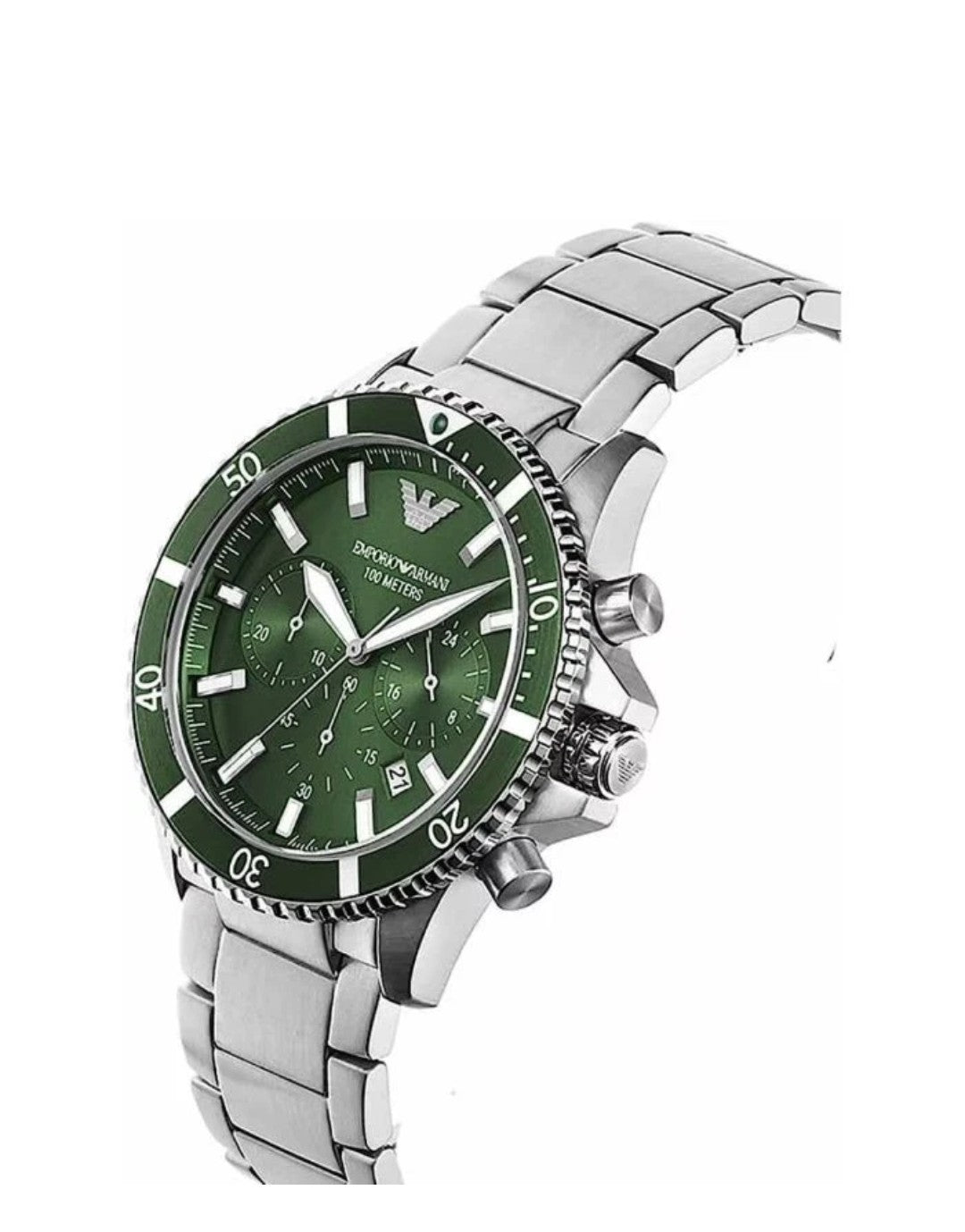 ARMANI MENS CHRONO DIVER WATCH AR11500 - CERTIFICATE -WARRANTY - RRP 389.00