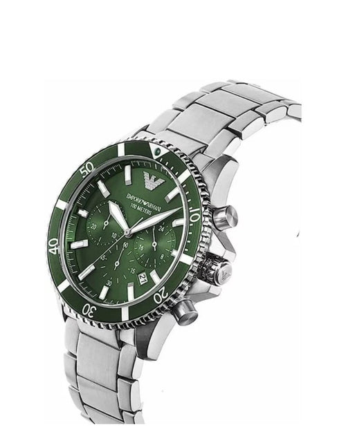 ARMANI MENS CHRONO DIVER WATCH AR11500 - CERTIFICATE -WARRANTY - RRP 389.00