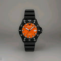 Emporio Armani Mens World Explorer Orange Dial Date Watch AR11684