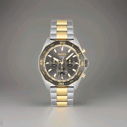 AUTHENTIC BRAND NEW HUGO BOSS® ENERGY WATCH - GOLD/SILVER - HB1513974