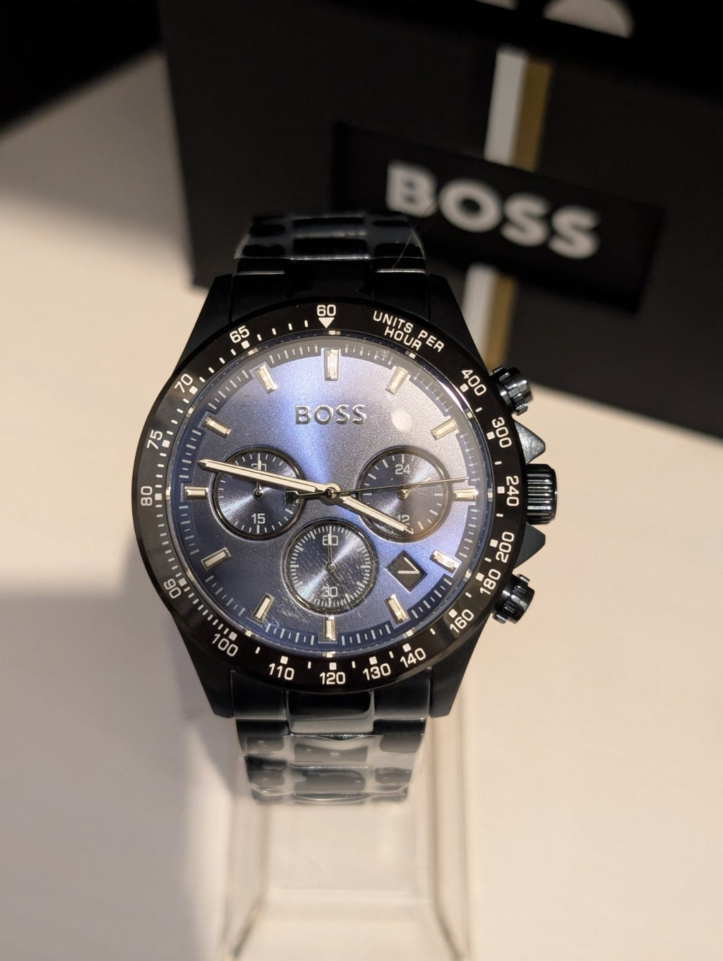 Hugo Boss Hero 45mm Blue Stainless Steel Case with Blue Dial 1513758 
