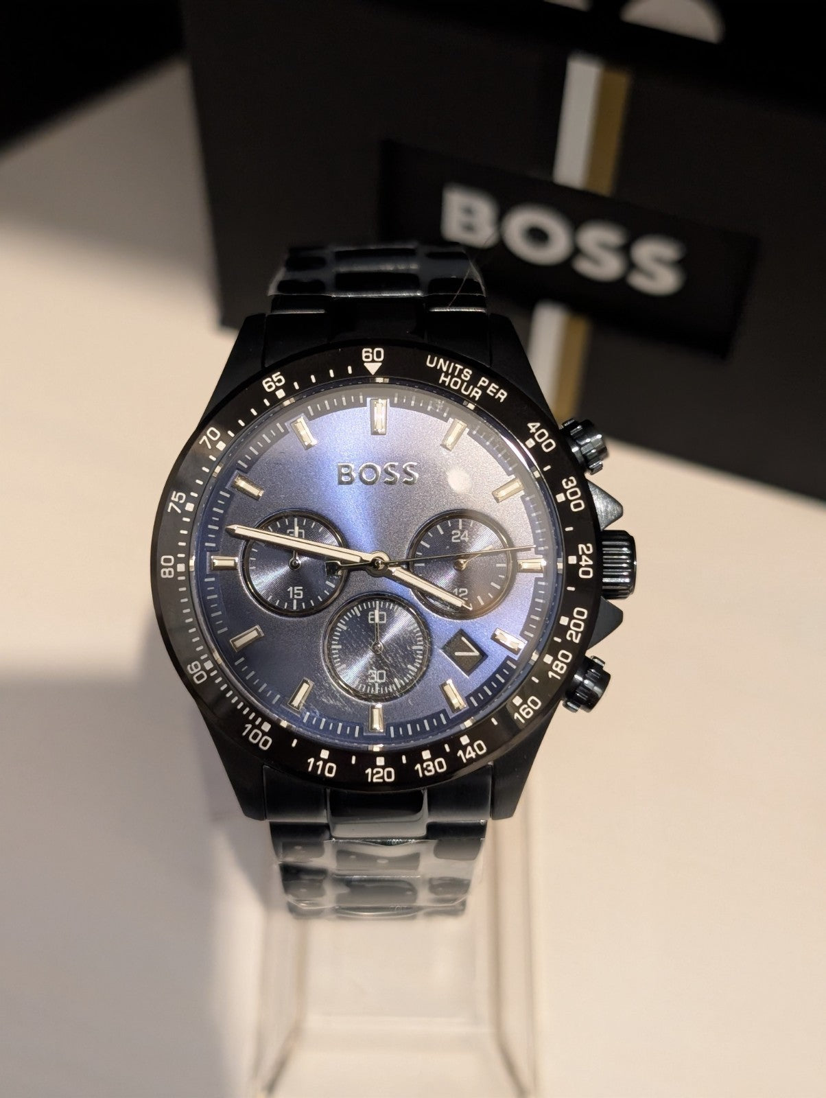 Hugo Boss Hero 45mm Blue Stainless Steel Case with Blue Dial 1513758 
