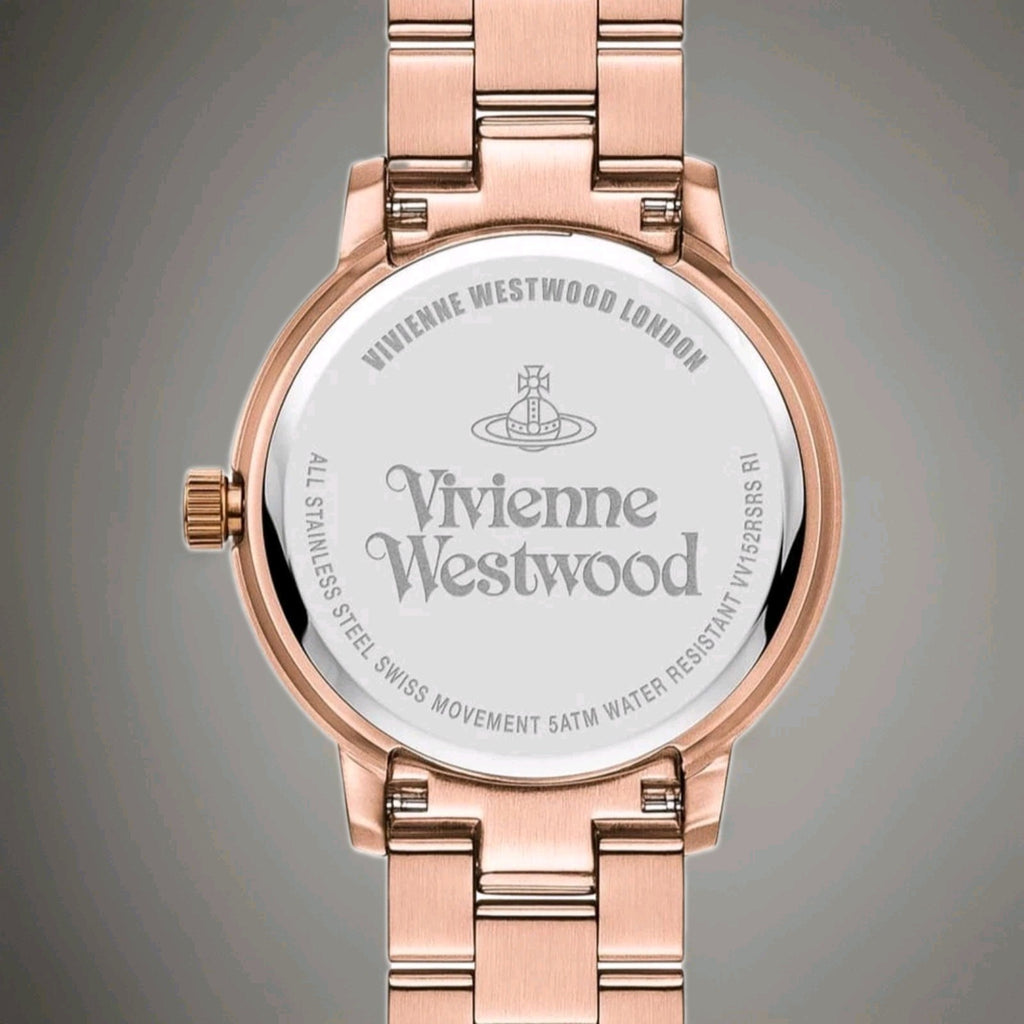 Vivienne Westwood Bloomsbury 35mm VV152RSRS Ladies Watch Rose Gold New