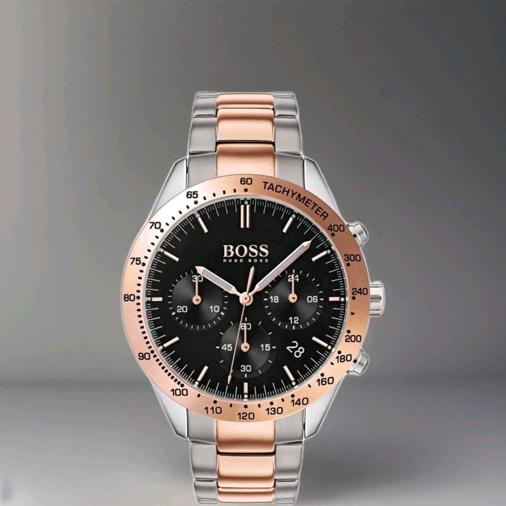 New Genuine HUGO BOSS Talent HB1513584 Chronograph Two Tone Strap Mens Watch UK