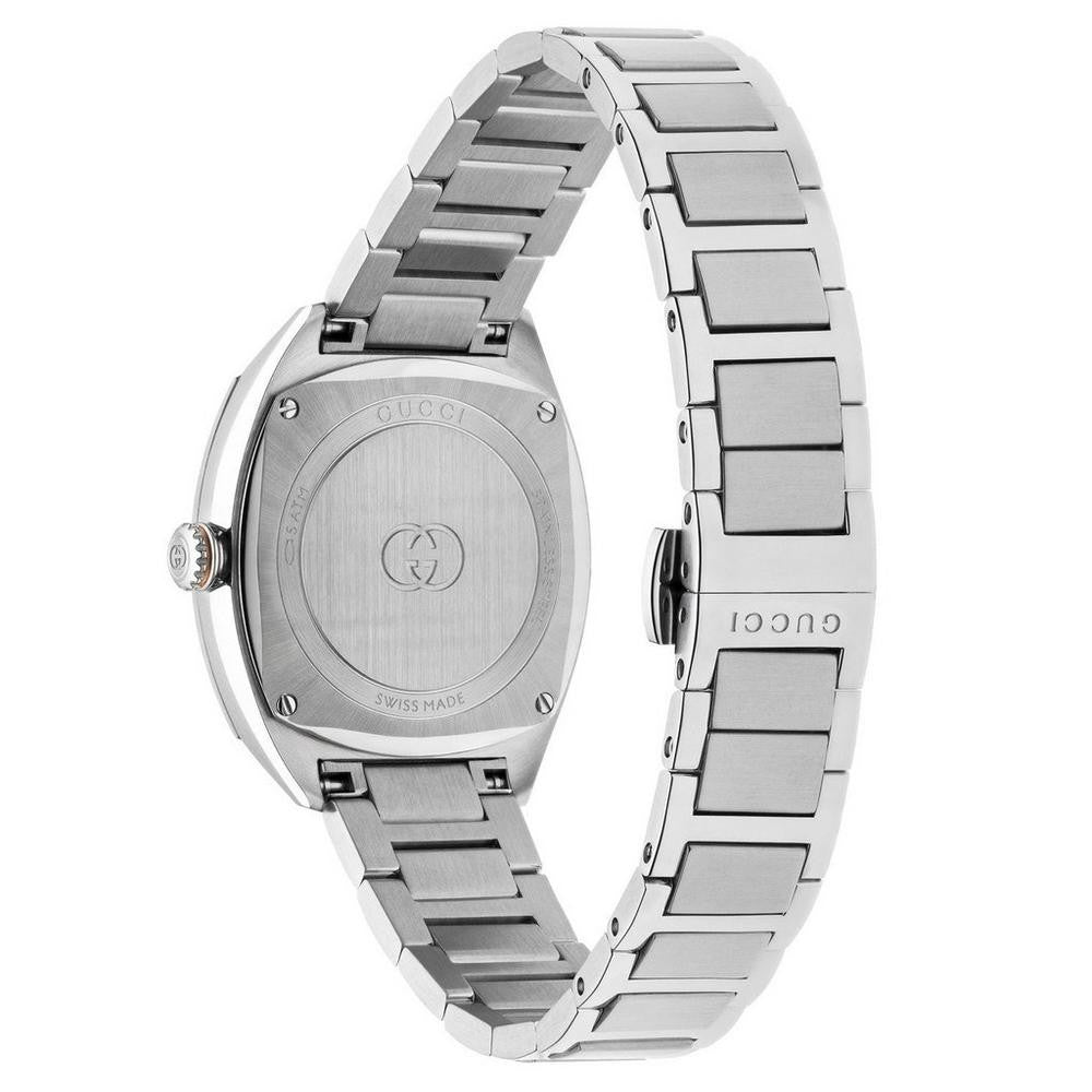 Gucci Interlocking 29mm Diamond Ladies Watch YA142513 | Black, 29 mm Rose Gold 