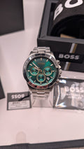 Hugo Boss Hero 1514217 Men’s Watch – Green Dial Stainless Steel Bracelet 43mm 