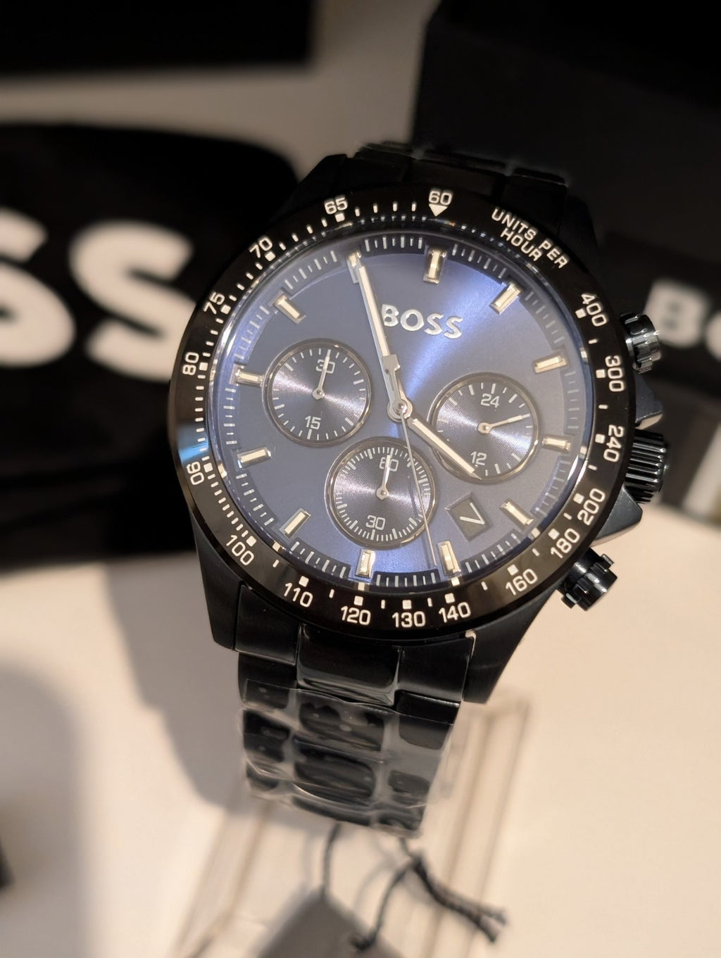 Hugo Boss Hero 45mm Blue Stainless Steel Case with Blue Dial 1513758 