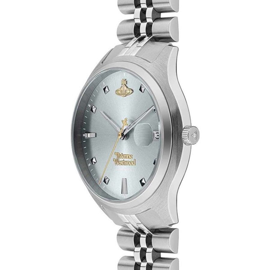 New Vivienne Westwood Camberwell Blue & Gold Dial Ladies 37mm Watch VV261LBLSL 