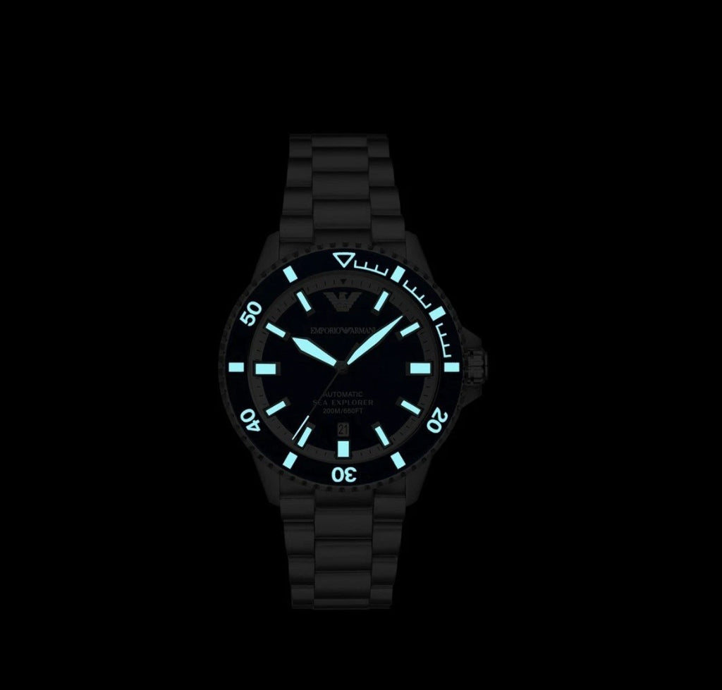 Emporio Armani Sea Explorer Automatic Watch RRP £439 BRAMD NEW WITH BOX AR60079