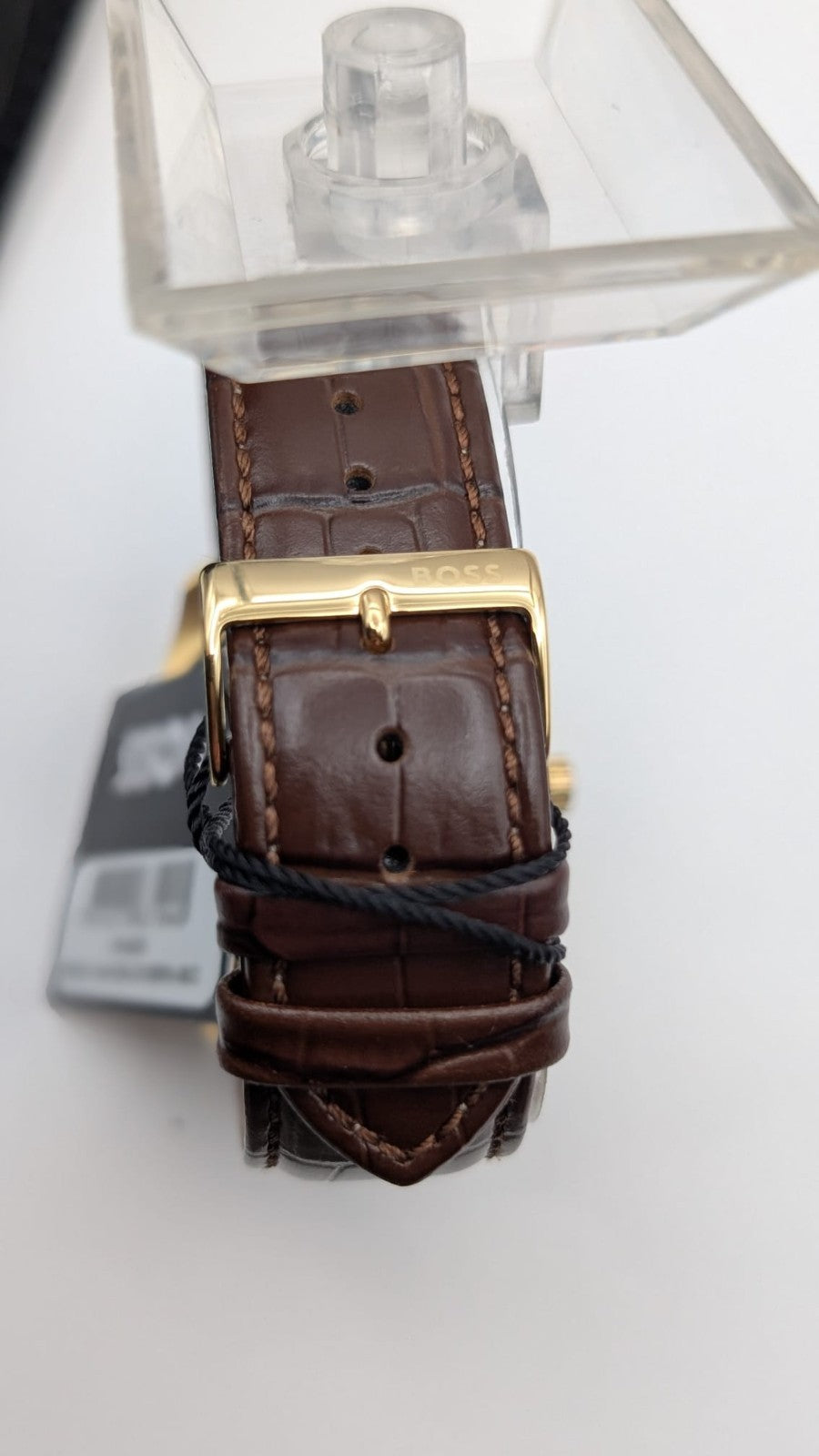 Hugo Boss Principle Skeleton 1514235 Men's Watch.  Brown Leather Strap 41mm 