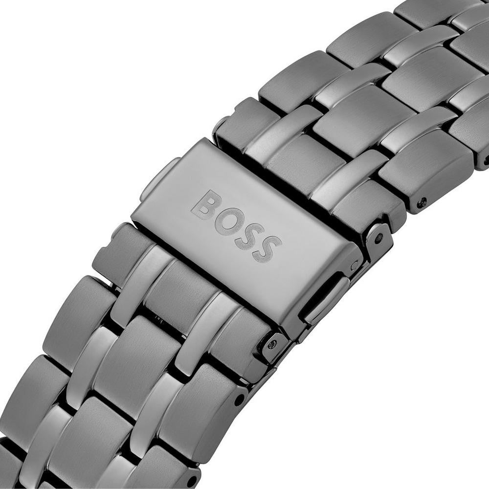 Boss Men's Watch New Skytraveller Chronograph 1514153 Stainless Steel Anthracite
