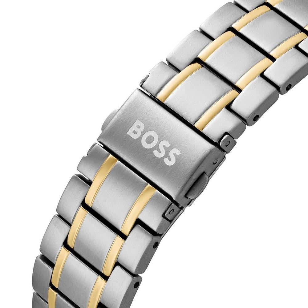 BOSS Grand Prix 44.5mm  Stainless Steel Yellow Gold Tone Chrono Men’s 1514227