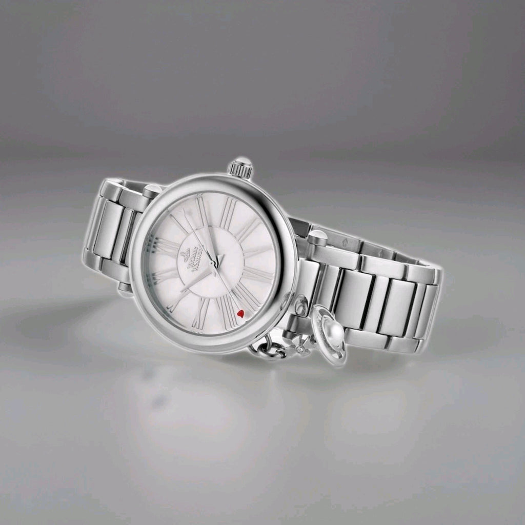 VV006PSLSL Vivienne Westwood Watch Mother Orb White Pearl Dial. SILVER. new