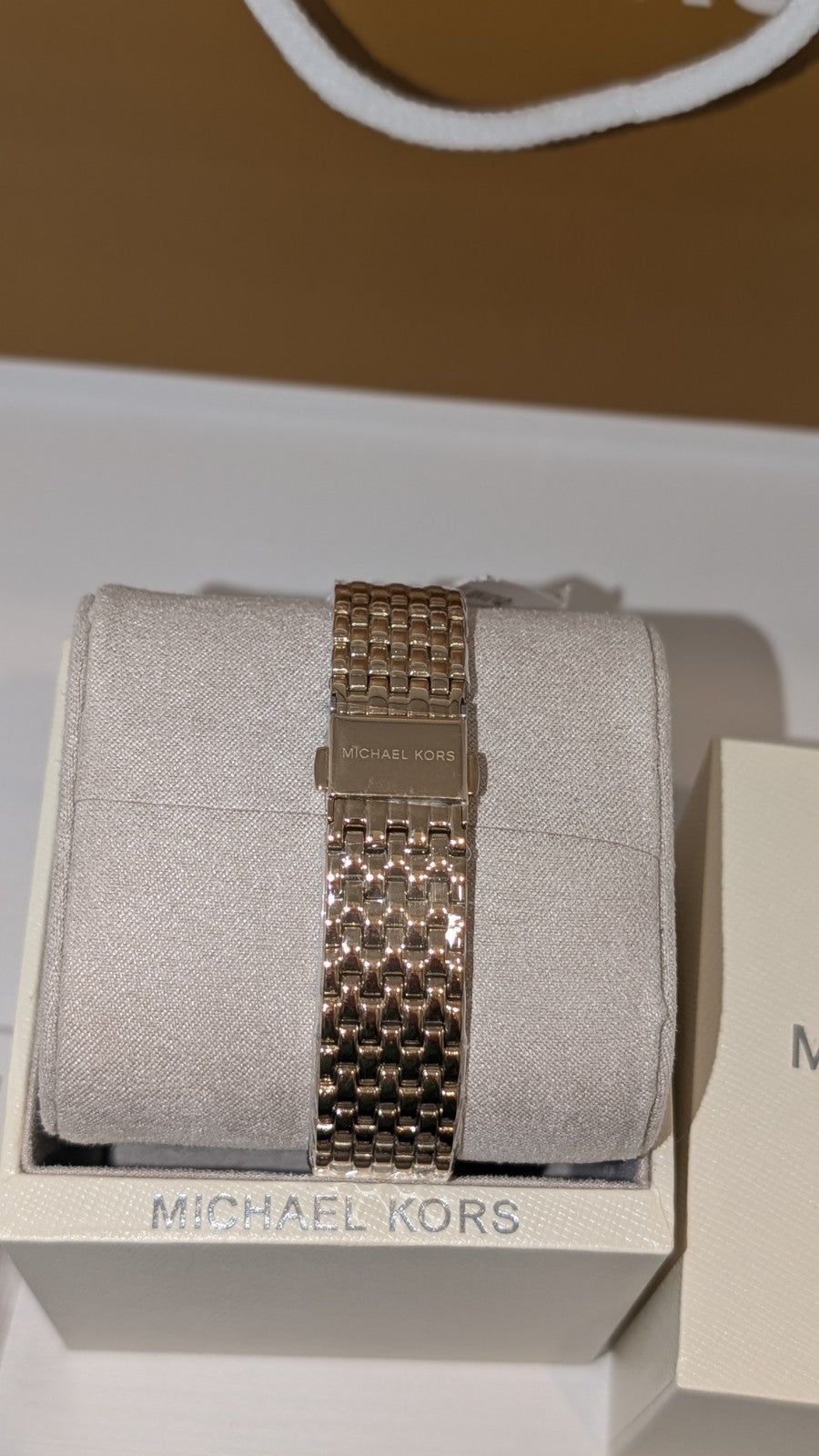 MICHAEL KORS MK4742 EMERY PETITE PAVE WOMENS WATCH CRYSTALS GOLD & GREEN FACE