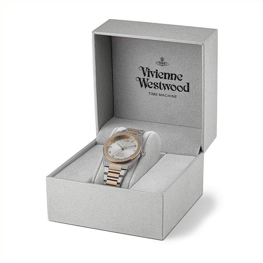 Ladies Vivienne Westwood Charterhouse Silver Dial  Rose Gold Watch VV244SLSR New