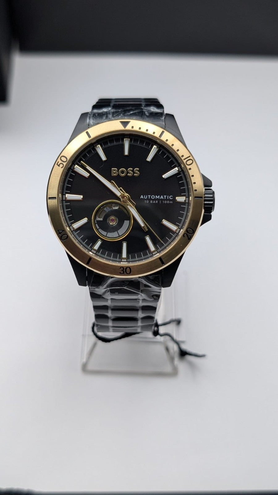 Hugo BOSS Troper 1514203 Automatic Men's Watch Black With Black Dial S/Steel