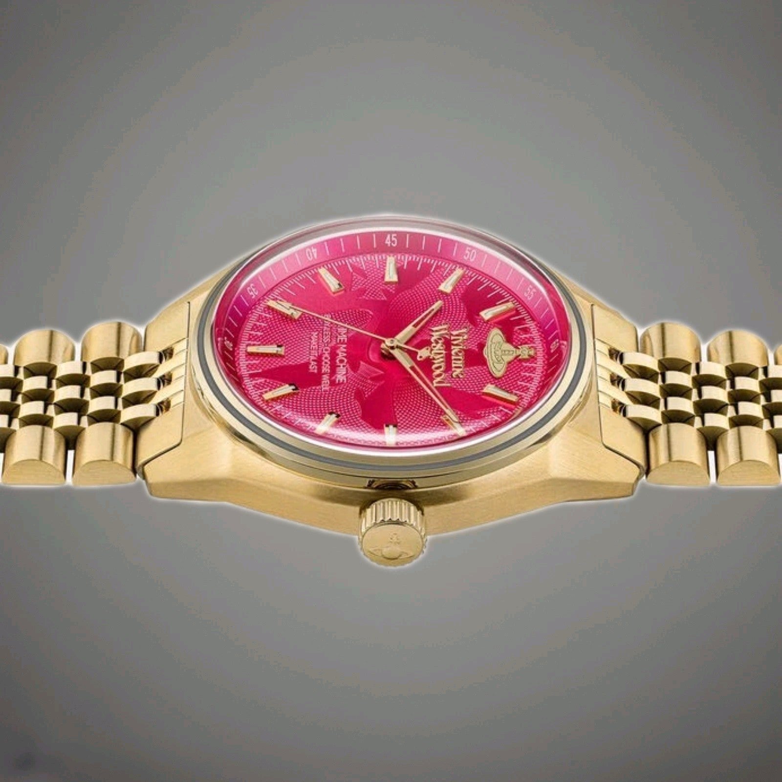 Vivienne Westwood Lady Sydenham Watch VV251RRGD Ladies 39mm Pink Dial