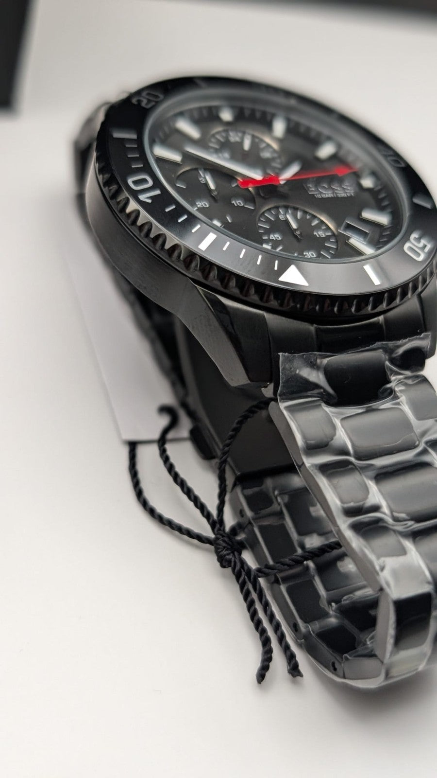 Hugo Boss Admiral 1514258  46mm Men’s Watch Black With Black Dial  Chronograph 