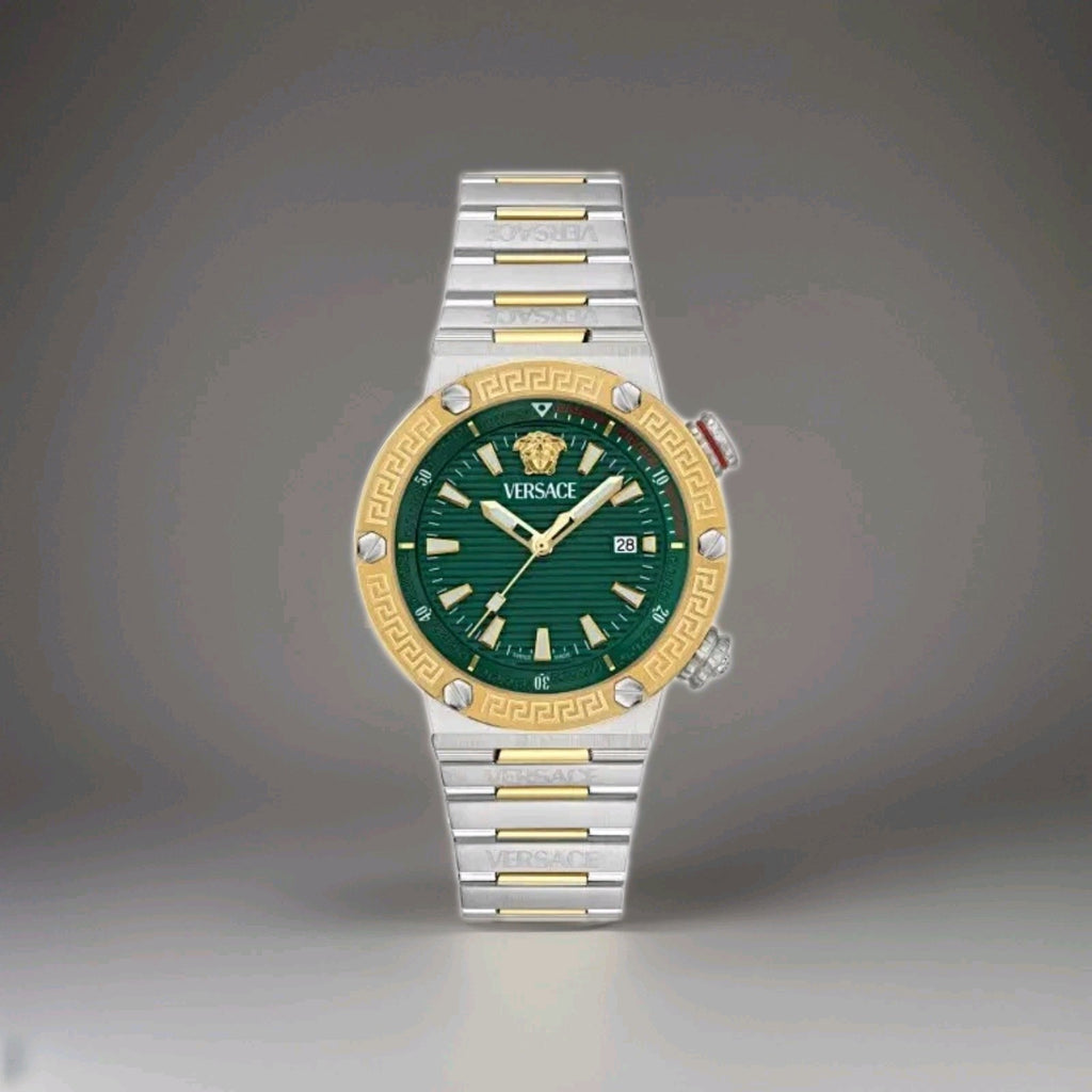 New Versace VE8G00524 Mens Watch Greca Logo Diver 43mm 10ATM