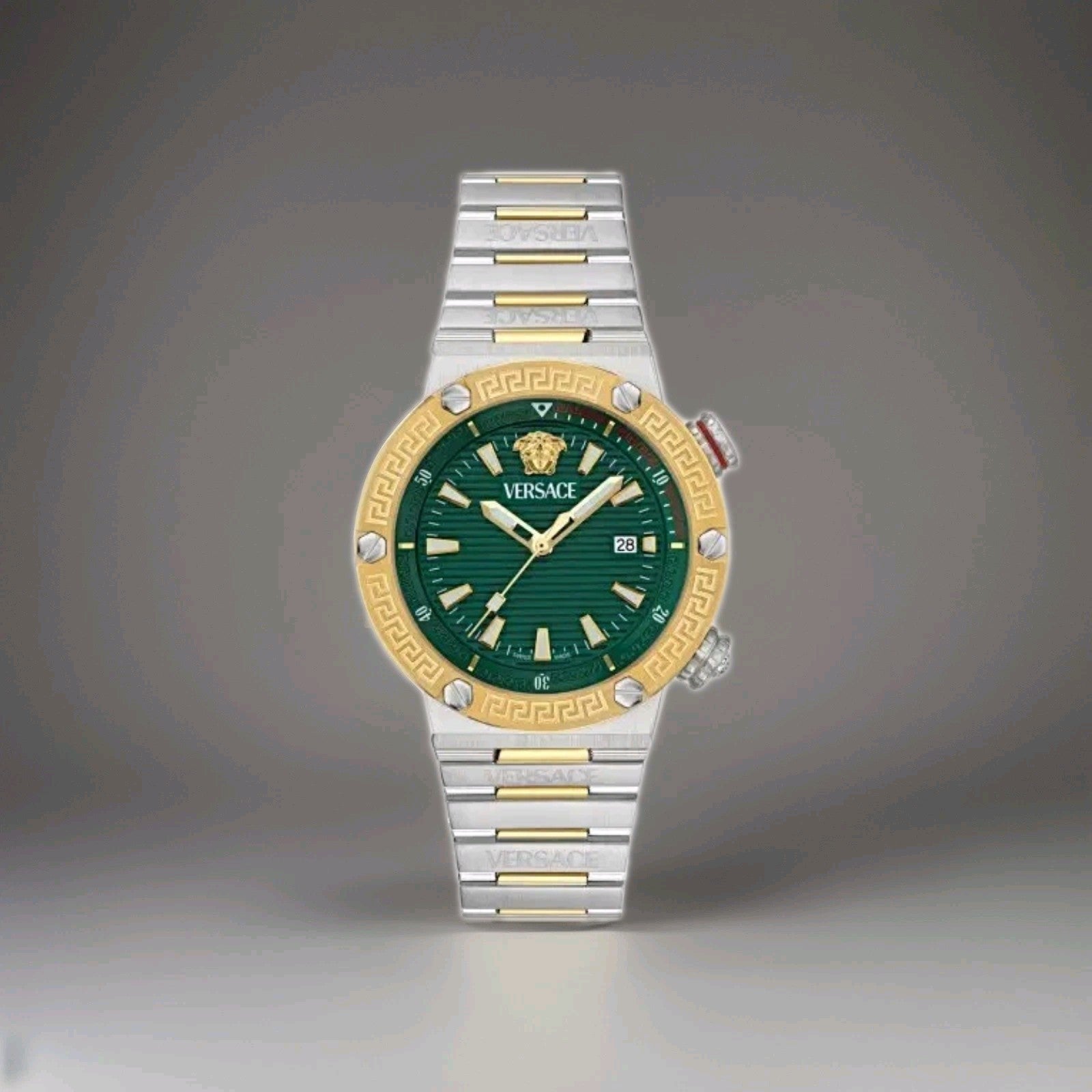 New Versace VE8G00524 Mens Watch Greca Logo Diver 43mm 10ATM