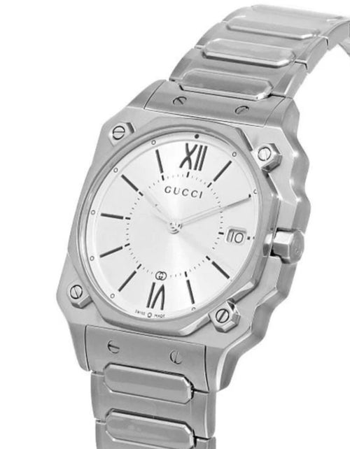 Gucci G-Flat - YA166504 Unisex Mens Womens Watch. Silver. 30mm. Silver Dial. NEW