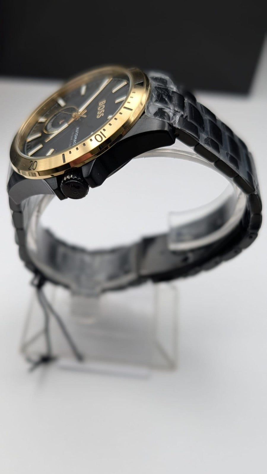 Hugo BOSS Troper 1514203 Automatic Men's Watch Black With Black Dial S/Steel