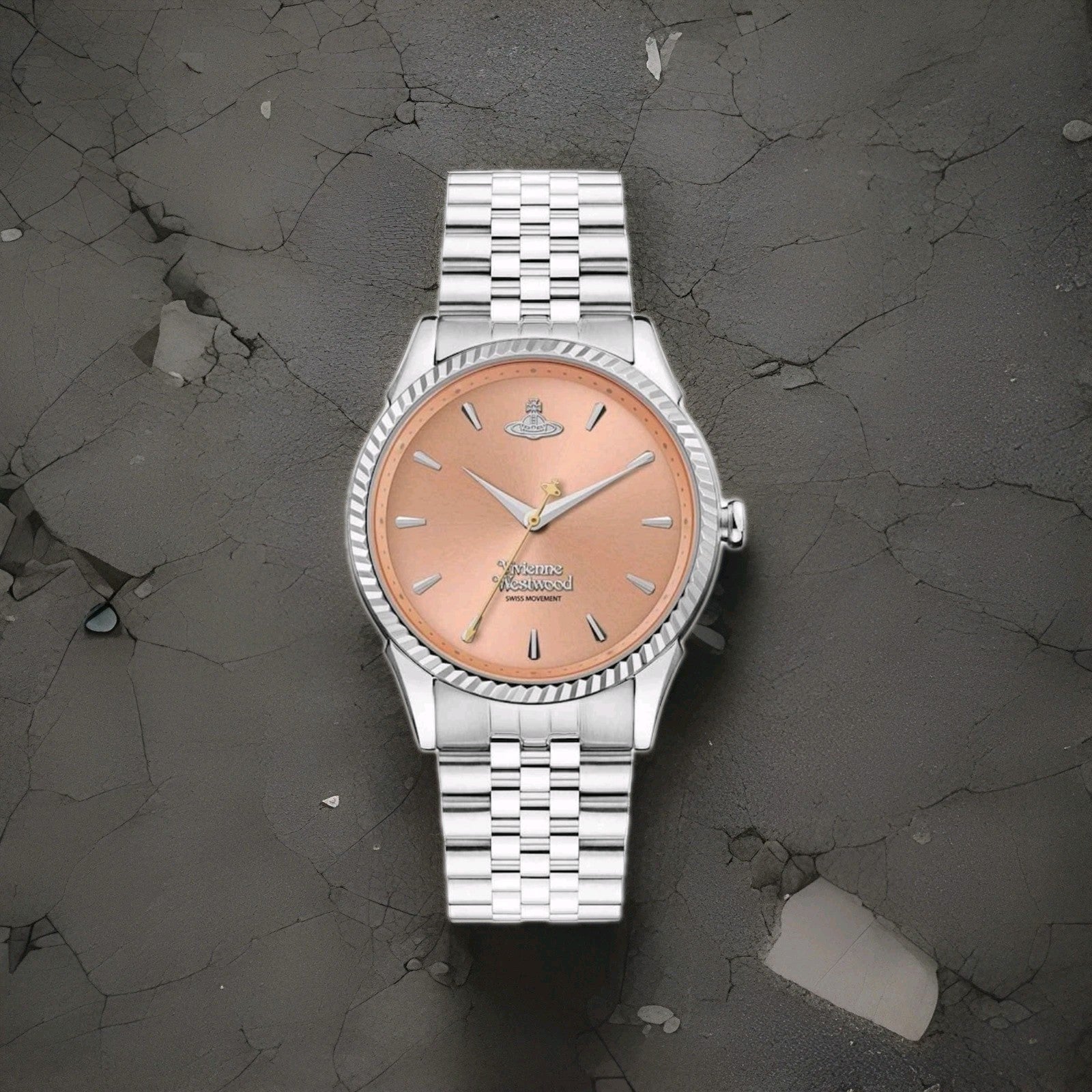 New VIVIENNE WESTWOOD Seymour 38mm Ladies Watch Pink VV240PHSL Free Gift Bag